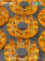 Аппликатор Кузнецова. Тибетский акупунктурный массажный коврик 41х60 см., массажер на мягкой подложке "комфорт" 3 см. с эффектом памяти, желтый (более острые иглы, магнитные вставки). Цвет ткани - "чёрный лён".