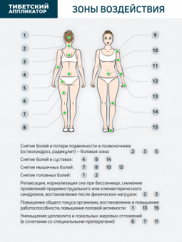 Набор большой №3. Массажный коврик 41х60 см., синий (более острые иглы) + массажер на мягкой подложке 12х22 см., зеленый (менее острые иглы). Цвет ткани - натуральный лён.