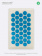 Массажер медицинский "Тибетский аппликатор" на мягкой подложке 12х22 см синий