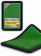 Массажер медицинский «Аппликатор Кузнецова металло-магнитный» на мягкой подложке 15х22 см полиметаллический, зеленый